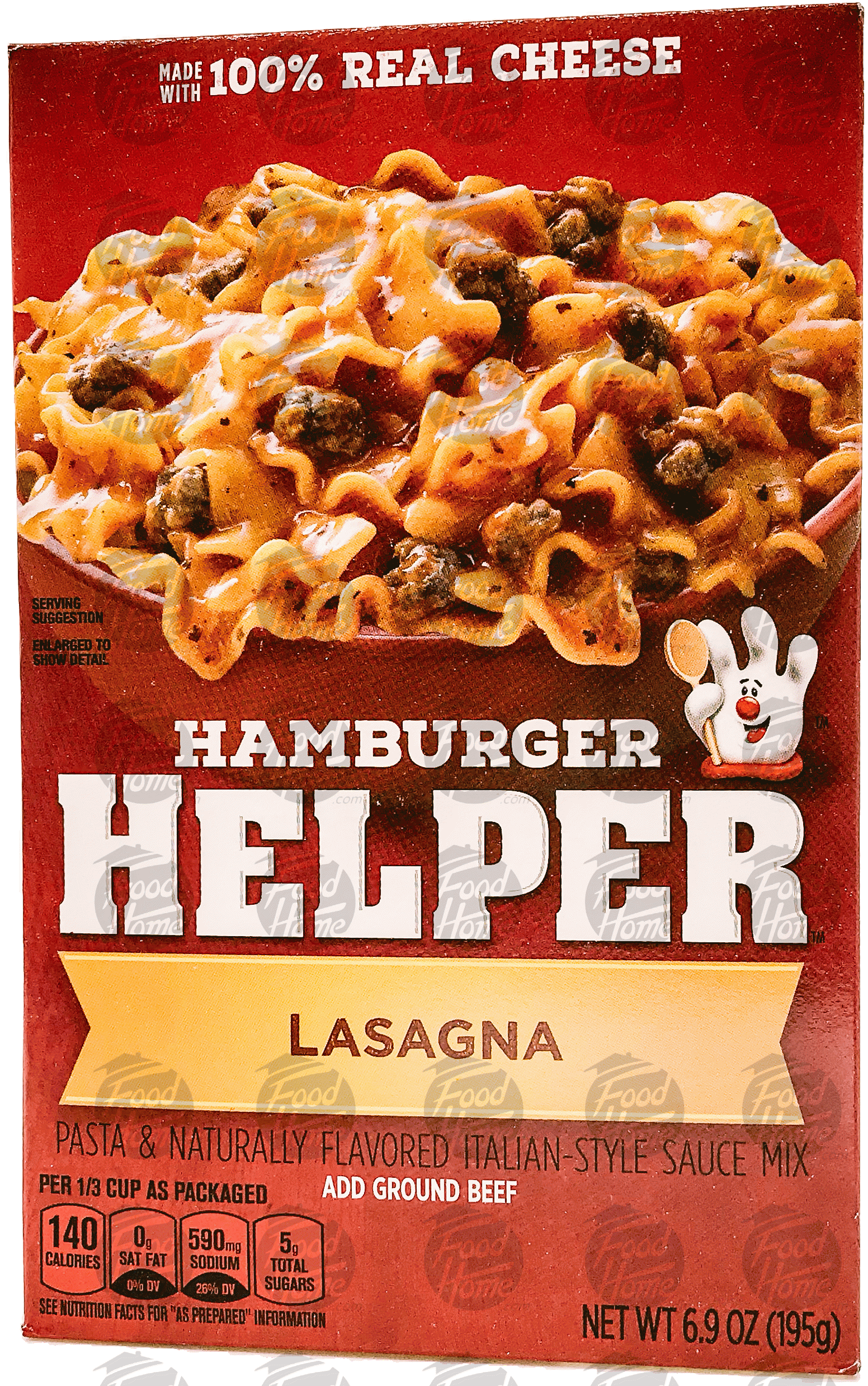 Hamburger Helper  lasagna pasta & italian-style sauce mix, you add ground beef Full-Size Picture